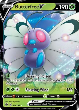 Butterfree V 1/189 - [SWSH03 Darkness Ablaze] Holofoil