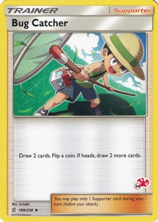Bug Catcher - 189/236 (#34 Charizard Stamped) - [Battle Academy]