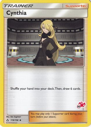 Cynthia - 119/156 (#50 Charizard Stamped) 119 - [Battle Academy]