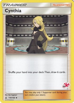 Cynthia (119/156) (Charizard Stamp #59) [Battle Academy 2020]