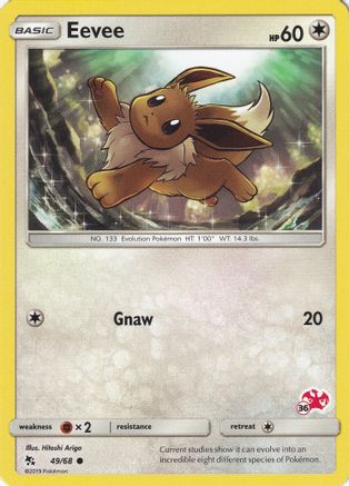 Eevee - 49/68 (#36 Charizard Stamped) 49 - [Battle Academy]