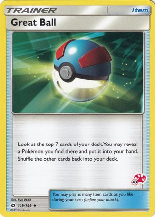 Great Ball - 119/149 (#43 Charizard Stamped) - [Battle Academy]