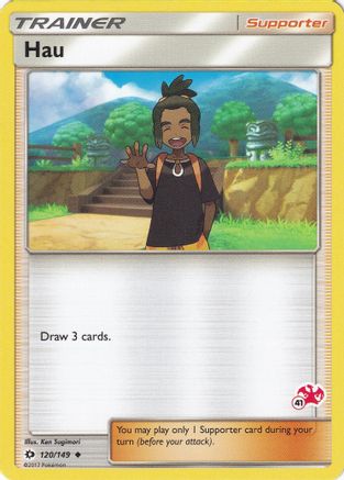 Hau - 120/149 (#41 Charizard Stamped) - [Battle Academy]
