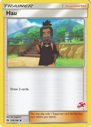 Hau - 120/149 (#52 Charizard Stamped) - [Battle Academy]