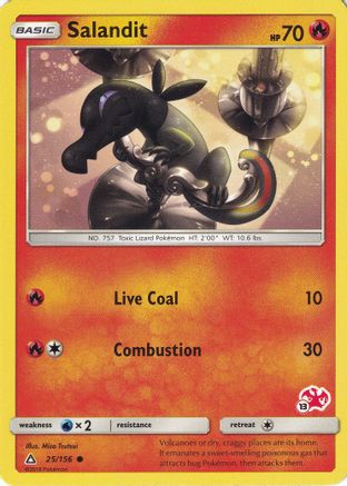 Salandit (25/156) (Timbre Charizard #13) [Battle Academy 2020] 