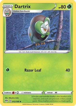 Dartrix (012/189) [Sword & Shield: Darkness Ablaze]