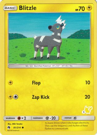 Blitzle - 81/214 (#1 Pikachu Stamped) - [Battle Academy]