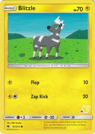 Blitzle - 81/214 (#19 Pikachu Stamped) - [Battle Academy]