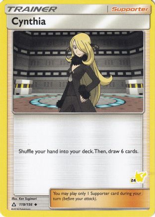 Cynthia (119/156) (Timbre Pikachu #24) [Battle Academy 2020] 