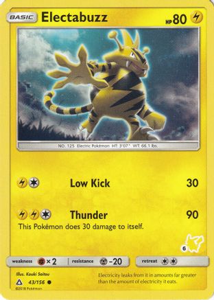 Electabuzz (43/156) (Timbre Pikachu #6) [Battle Academy 2020] 