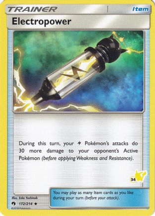 Électropuissance (172/214) (Timbre Pikachu #34) [Battle Academy 2020] 