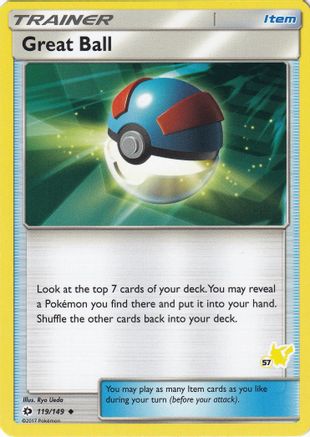 Great Ball - 119/149 (#57 Pikachu Stamped) - [Battle Academy]