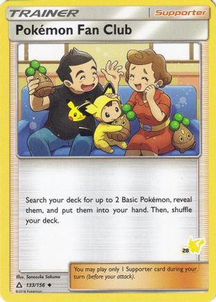 Pokemon Fan Club - 133/156 (#28 Pikachu Stamped) - [Battle Academy]