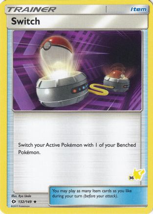 Switch - 132/149 (#36 Pikachu Stamped) - [Battle Academy]