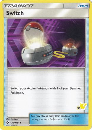 Switch - 132/149 (#52 Pikachu Stamped) - [Battle Academy]
