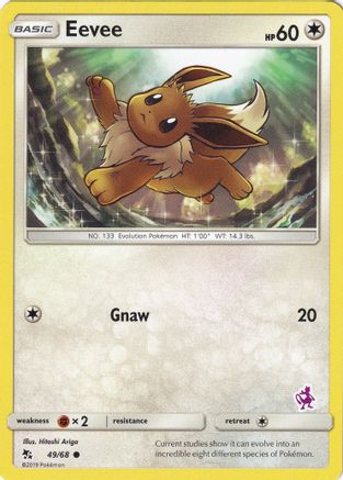 Eevee (49/68) (Mewtwo Deck) [Battle Academy 2020]