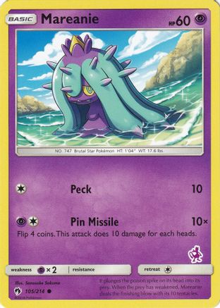 Mareanie (105/214) (Mewtwo Deck) [Battle Academy 2020] 