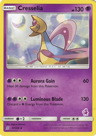 Cresselia - 87/236 (Mewtwo Stamped) - [Battle Academy]