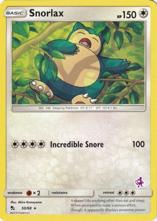Snorlax - 50/68 (Mewtwo Stamped) 50 - [Battle Academy]