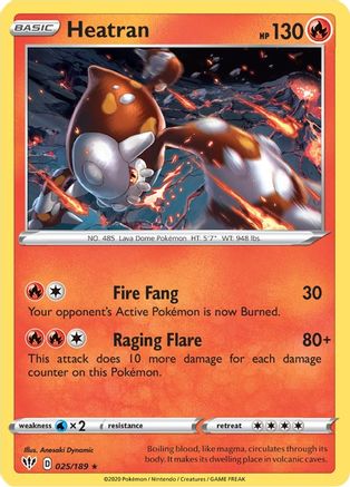 Heatran 25/189 - [SWSH03 Darkness Ablaze] Holofoil