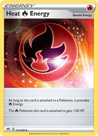 Heat R Energy 174/189 - [SWSH03 Darkness Ablaze]