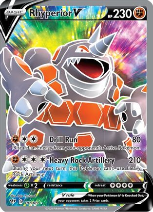 Rhyperior V (181/189) [Épée et Bouclier : Ténèbres en feu] 