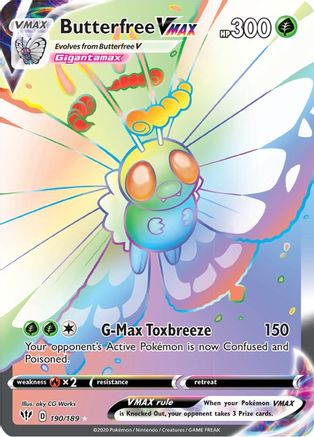 Butterfree VMAX (Secret) 190/189 - [SWSH03 Darkness Ablaze] Holofoil