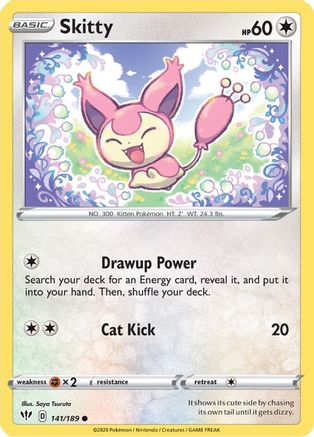 Skitty (141/189) [Épée et Bouclier : Ténèbres en feu] 