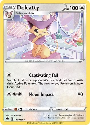 Delcatty 142/189 - [SWSH03 Darkness Ablaze]