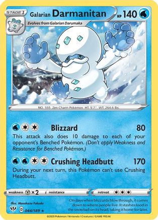 Galarian Darmanitan (44) 44/189 - [SWSH03 Darkness Ablaze]