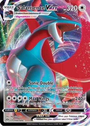 Salamence VMAX (144/189) [Sword & Shield: Darkness Ablaze]