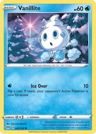 Vanillite (045/189) [Sword & Shield: Darkness Ablaze]