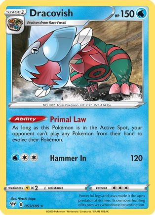 Dracovish 53/189 - [SWSH03 Darkness Ablaze] Holofoil