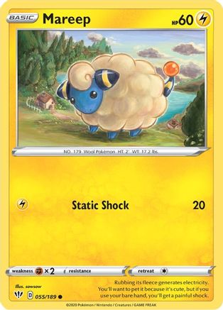 Mareep (055/189) [Épée et bouclier : Ténèbres en feu] 