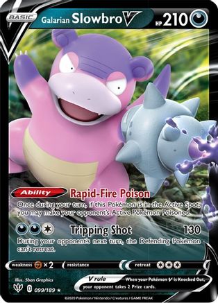 Galarian Slowbro V (099/189) [Épée et Bouclier : Ténèbres en feu] 