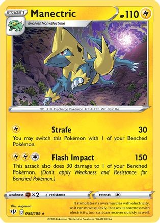 Manectric (059/189) [Épée et Bouclier : Ténèbres en feu] 