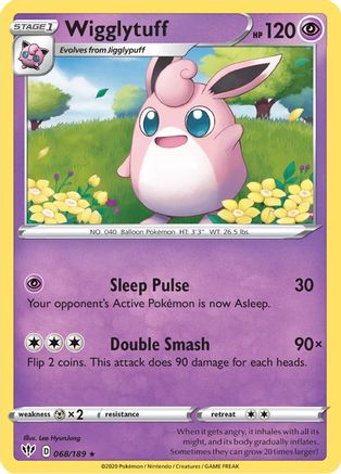 Wigglytuff (068/189) [Épée et Bouclier : Ténèbres en feu] 
