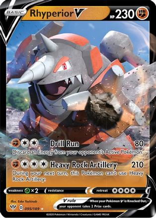 Rhyperior V (095/189) [Épée et Bouclier : Ténèbres en feu] 