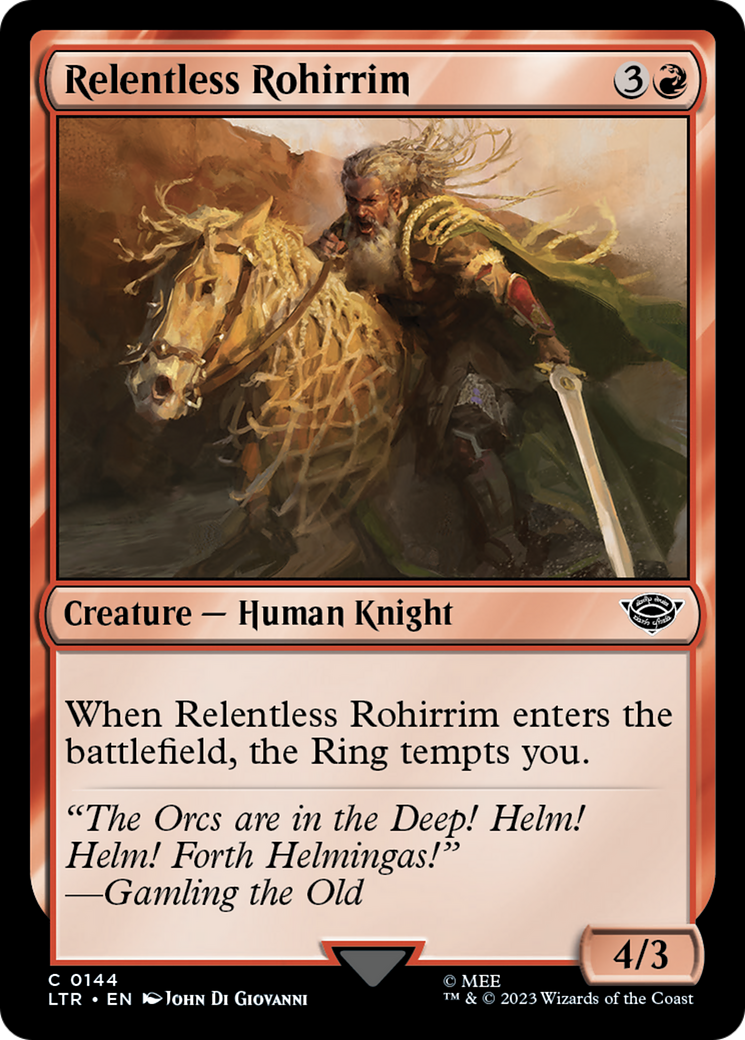 Relentless Rohirrim (LTR-144) - [The Lord of the Rings: Tales of Middle-earth] Foil