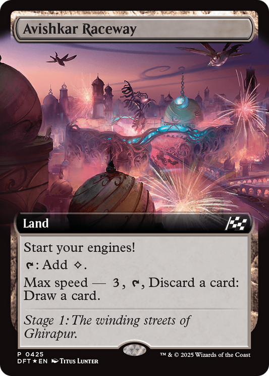 Avishkar Raceway (Extended Art) (DFT-425) - [Aetherdrift]: (Extended Art) Foil