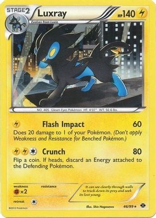 Luxray - 46/99 (Cosmos Holo) - [Blister Exclusives] Holofoil