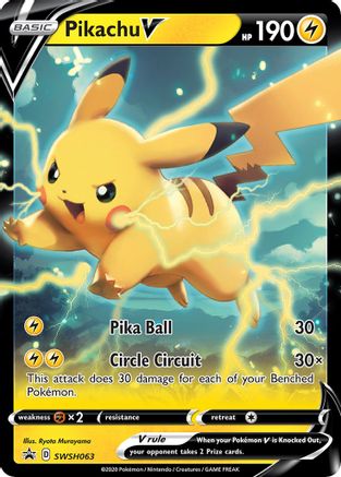Pikachu V - SWSH063 SWSH063/307 - [SWSH Sword & Shield Promo Cards] Holofoil
