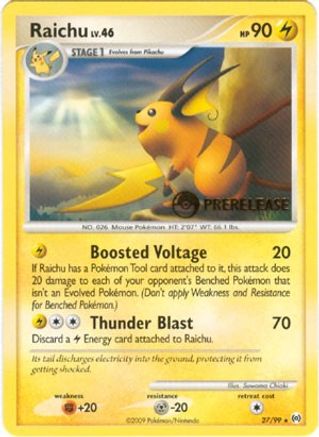 Raichu - 27/99 (Prerelease) - [Nintendo Promos]