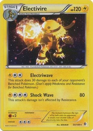 Electivire - 54/149 (Cosmos Holo) - [Blister Exclusives] Holofoil