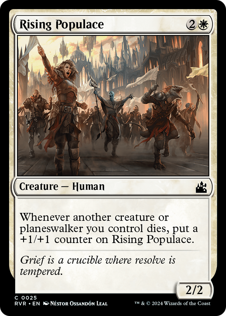 Rising Populace (RVR-025) - [Ravnica Remastered] Foil