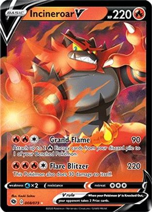 Incineroar V (008/073) [Épée et bouclier : la voie du champion] 