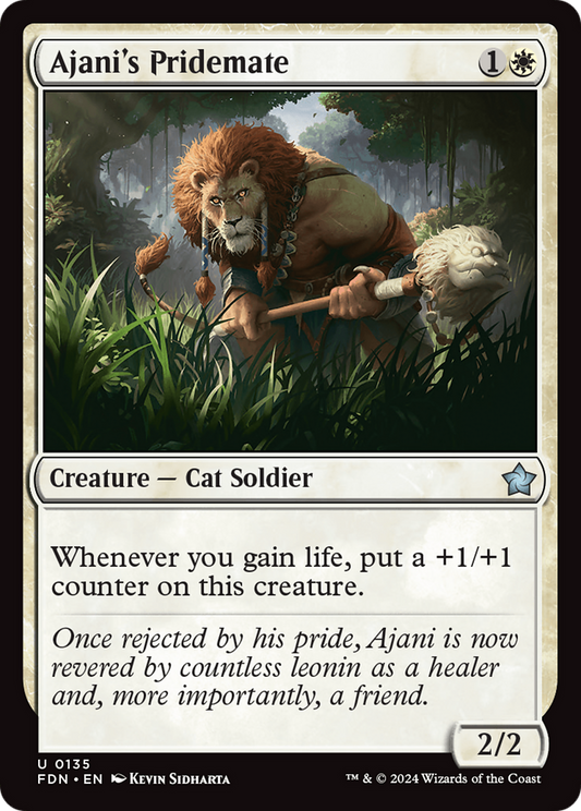 Ajani's Pridemate (FDN-135) - [Foundations] Foil