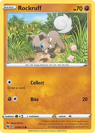 Rockruff (029/073) [Épée et bouclier : la voie du champion] 