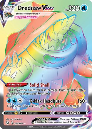 Drednaw VMAX (075/073) [Épée et Bouclier : Voie du Champion] 