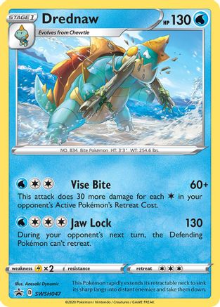 Drednaw - SWSH047 SWSH047/307 - [SWSH Sword & Shield Promo Cards] Holofoil